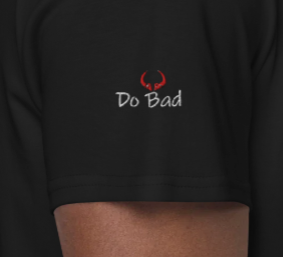 Do Good / Do Bad- Embroidery- SHIRT ( The Voices) "Most Wanted"- Black