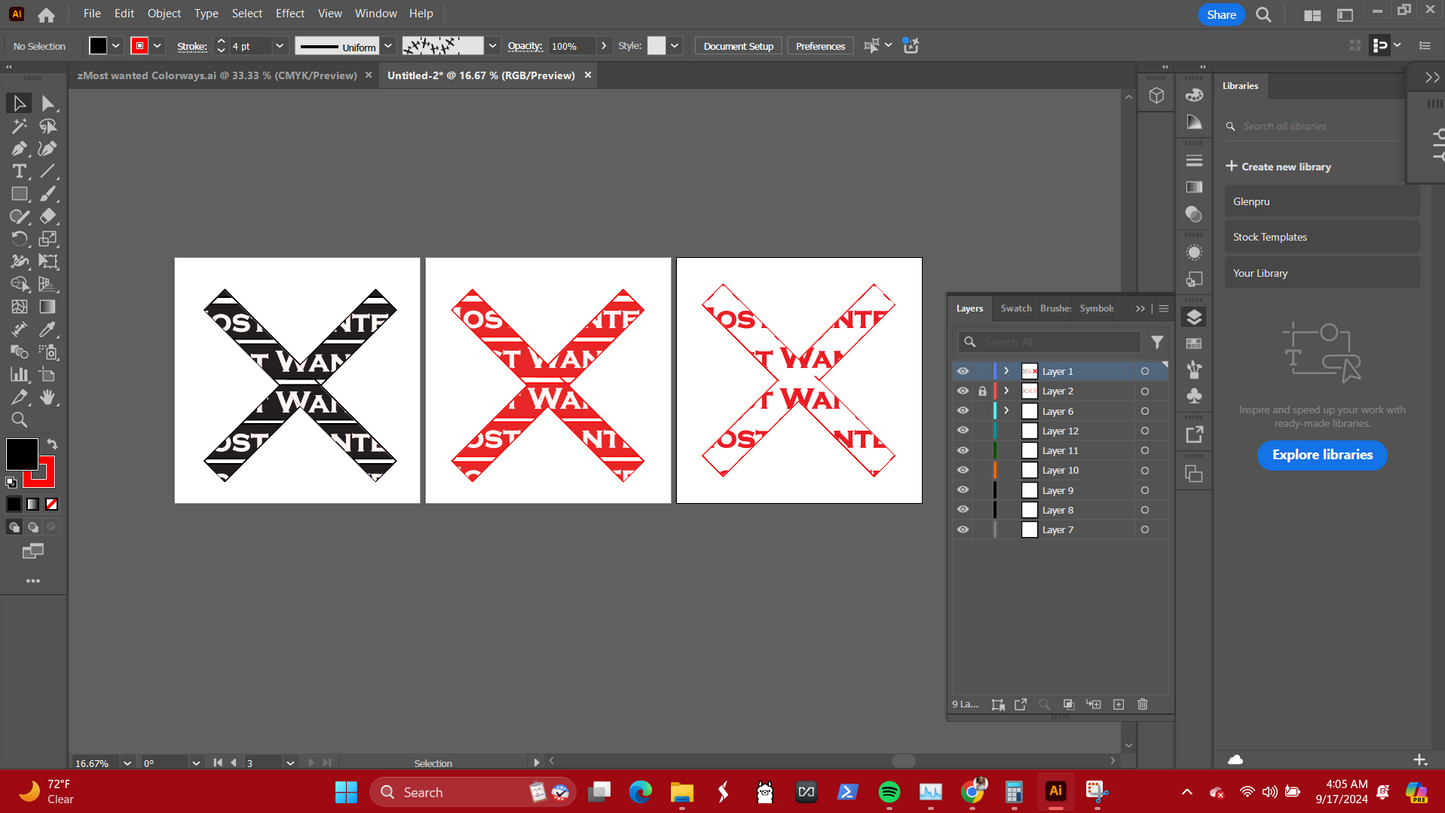 X Marks Most Wanted-Baseball Jersey #1