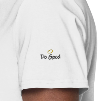 Do Good / Do Bad- Embroidery - SHIRT( The Voices) "Most Wanted"- White