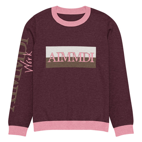 AIMMDI- Knitted crew neck sweater