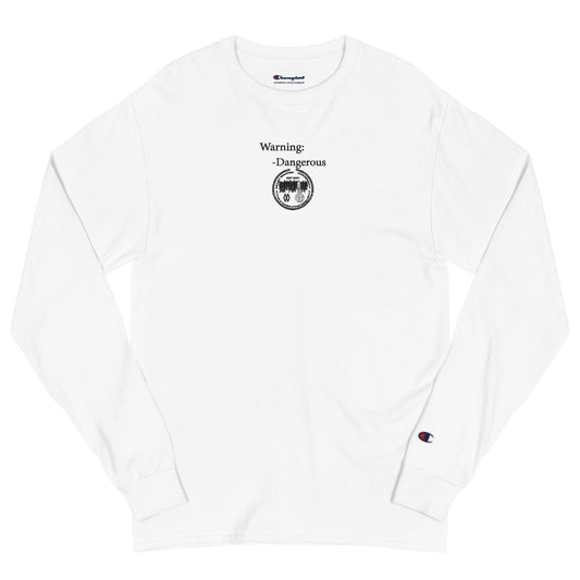 (Phrases) Warning "Dangerous"- Most Wanted University (Embroidery)