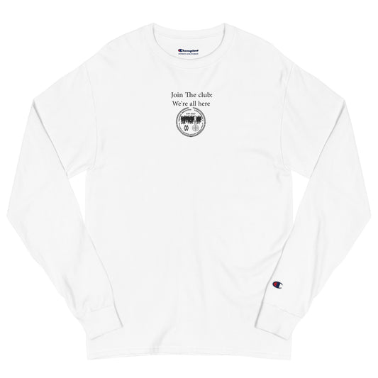 (Phrases) Join the Club: We're All Here- Most Wanted University (Embroidery)