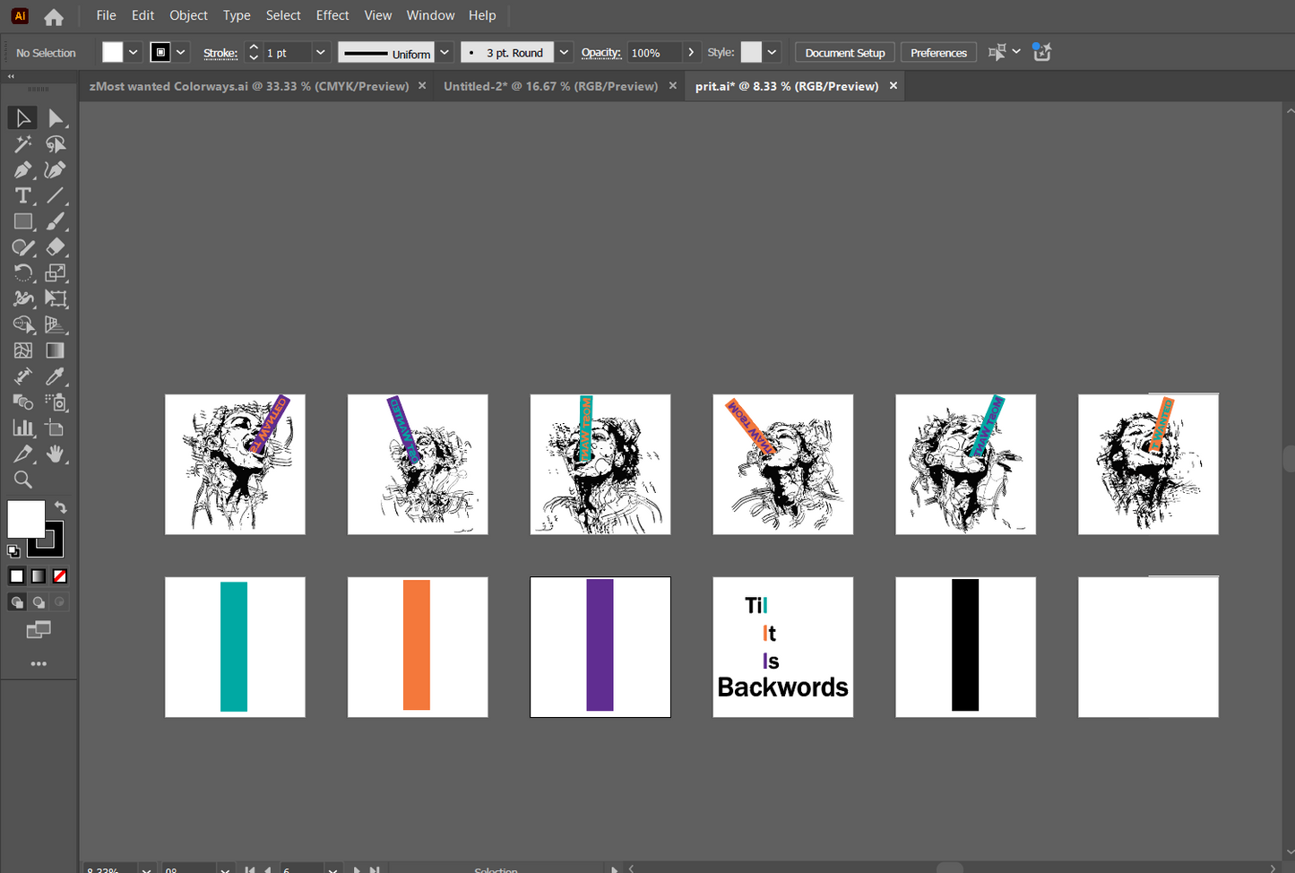 SWMW- (Til It Is Backwards)-Baseball Jersey #6
