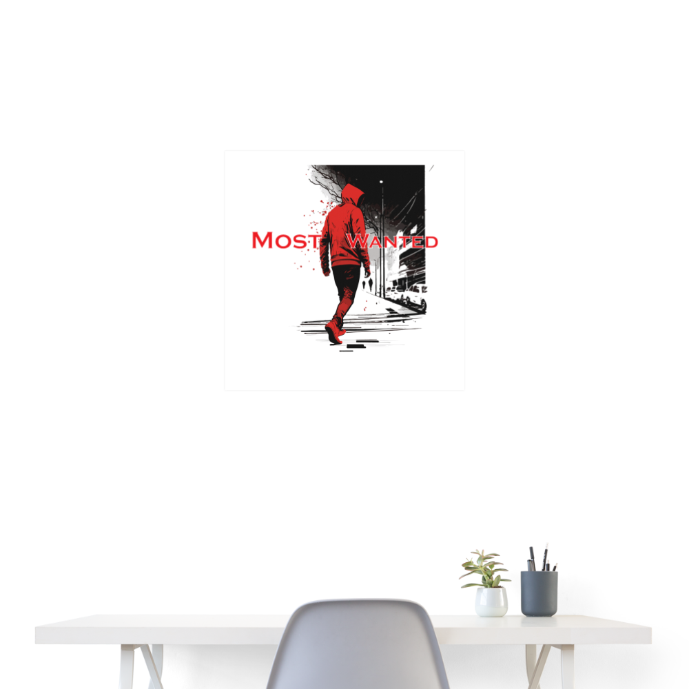 Most Wanted Poster #1 - white