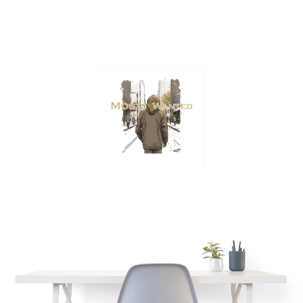 Most Wanted Poster #4 - white