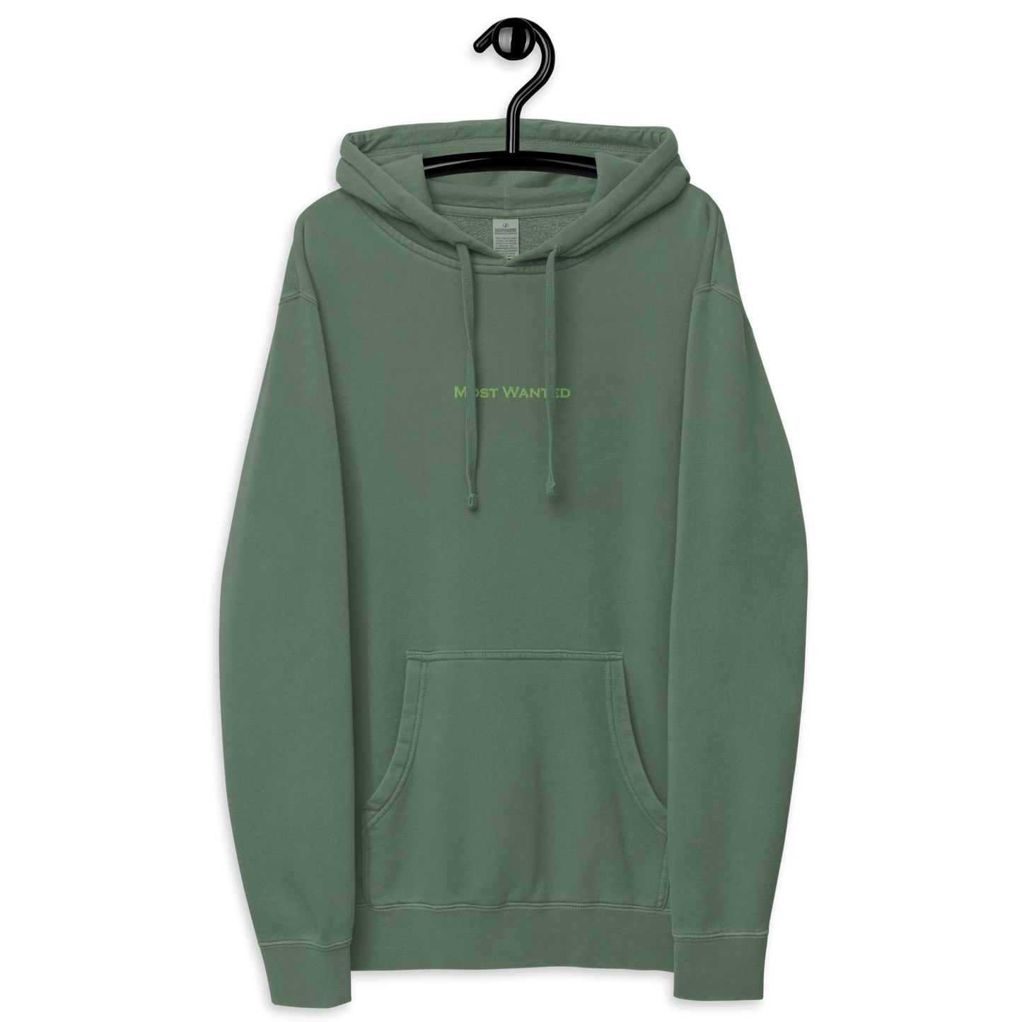 MOST WANTED HOODIE  GREEN EMBROIDERED MOST WANTED "CHILL 🥶🥶🥶"