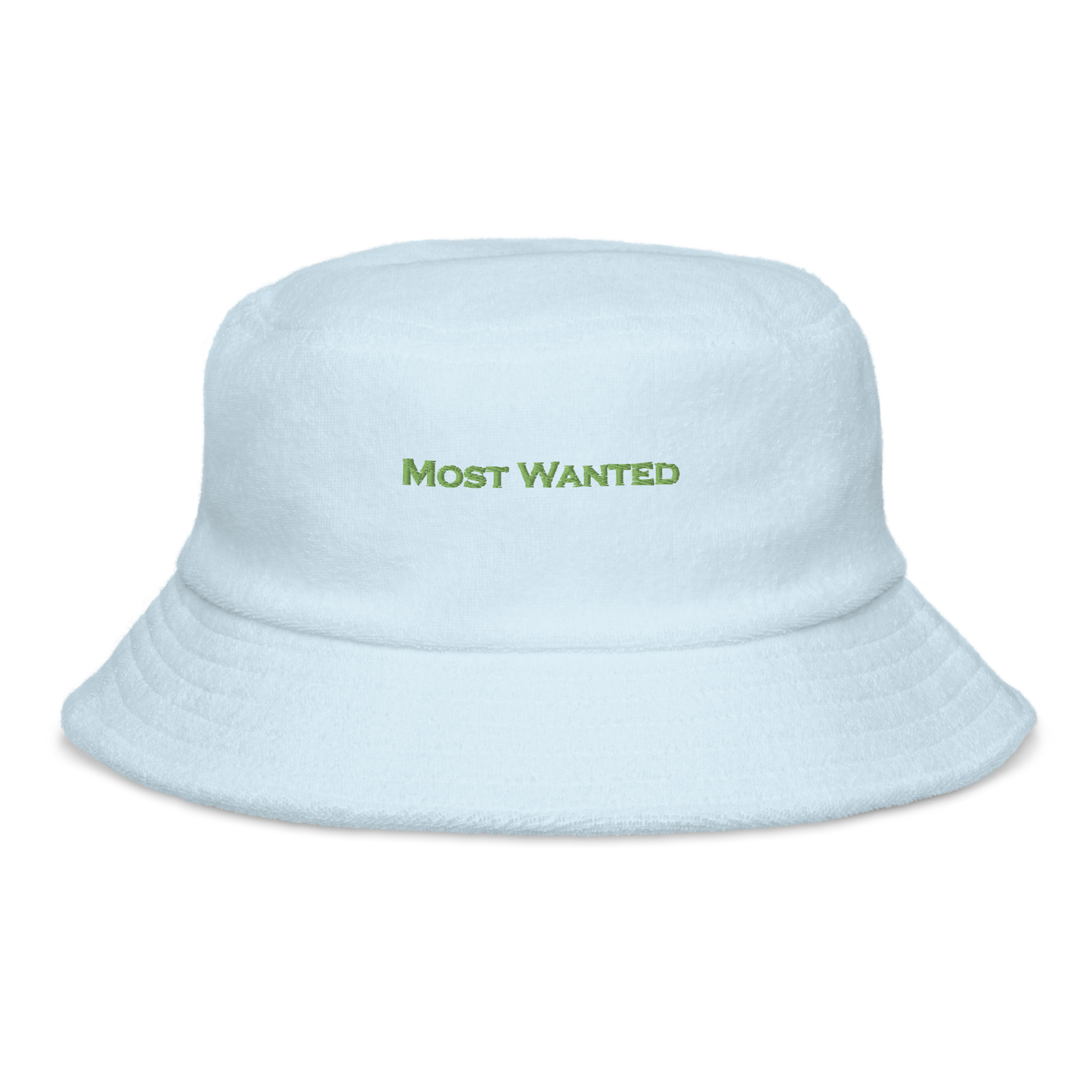 MOST WANTED GREEN EMBROIDERED "MOST WANTED" CHILL🥶🥶🥶 BUCKET HAT
