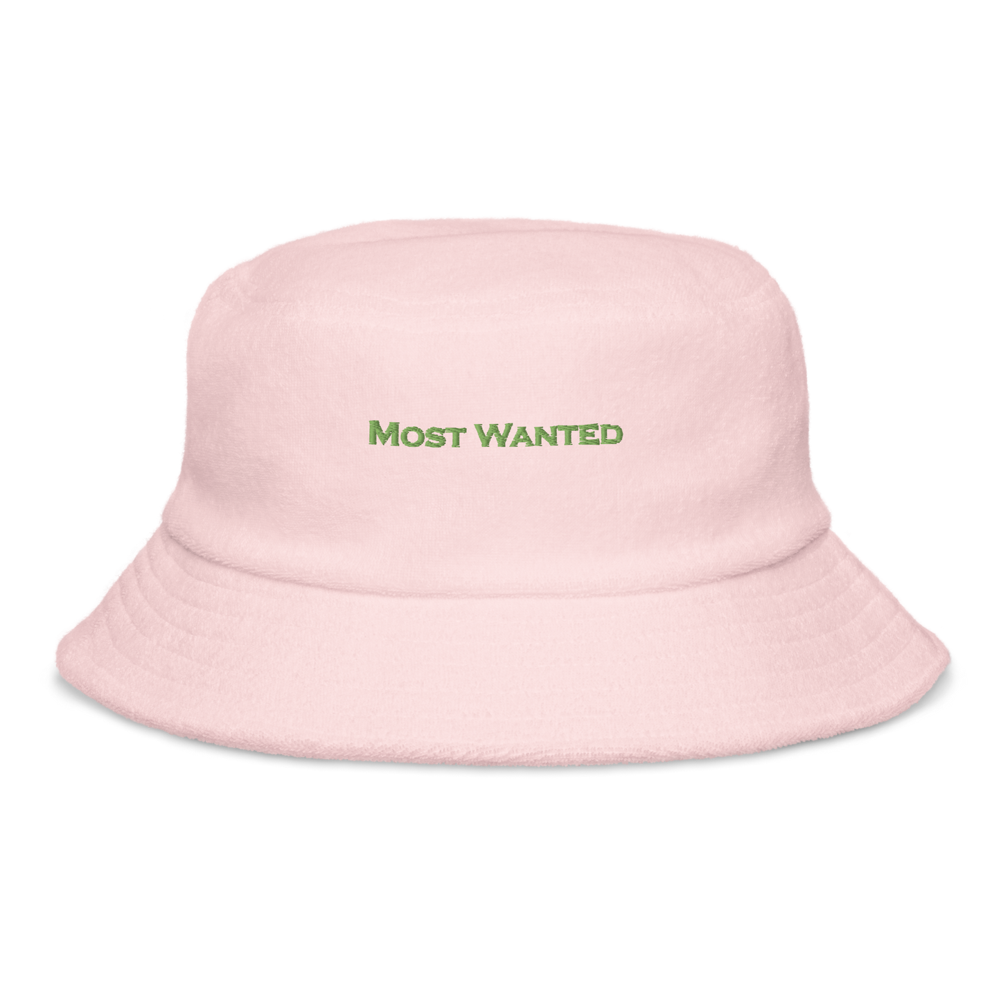 MOST WANTED GREEN EMBROIDERED "MOST WANTED" CHILL🥶🥶🥶 BUCKET HAT